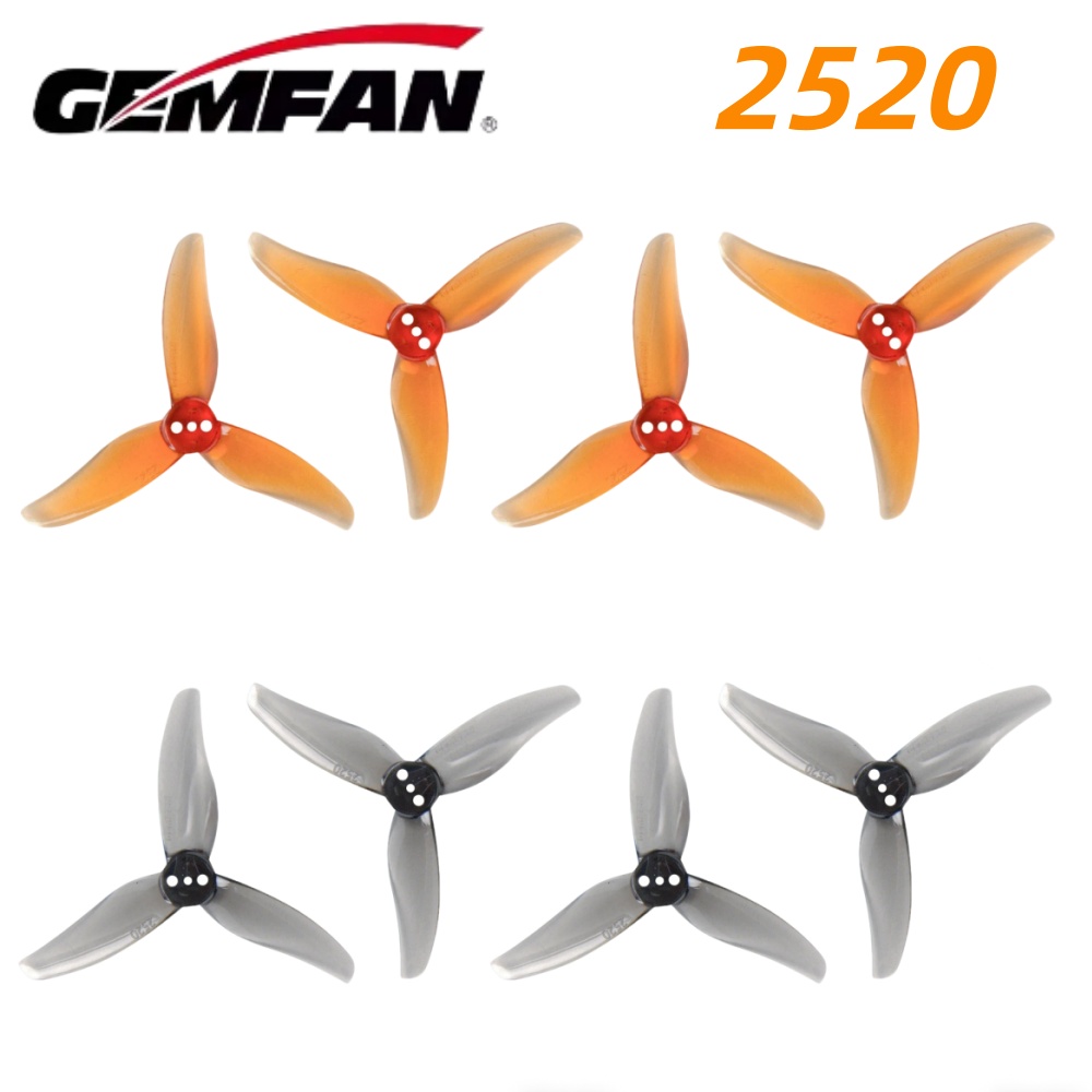 Drone Gimbal Controller - 4Pairs Gemfan Hurricane 2520 2.5X2X3 3-Blade
