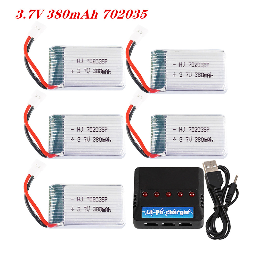 Drone Gimbal 2 Axis - 3.7V 380mah 702035 Lipo Battery Rechargeable