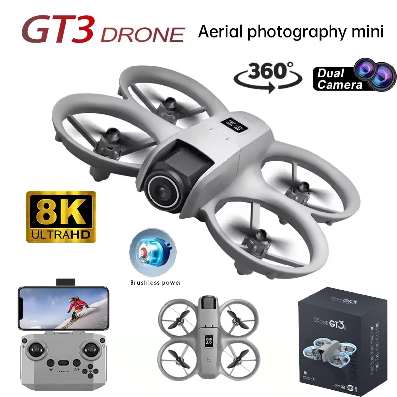 Original GT3 Drone 8K GPS HD A - Drone Gimbal 2 Axis recension och pris