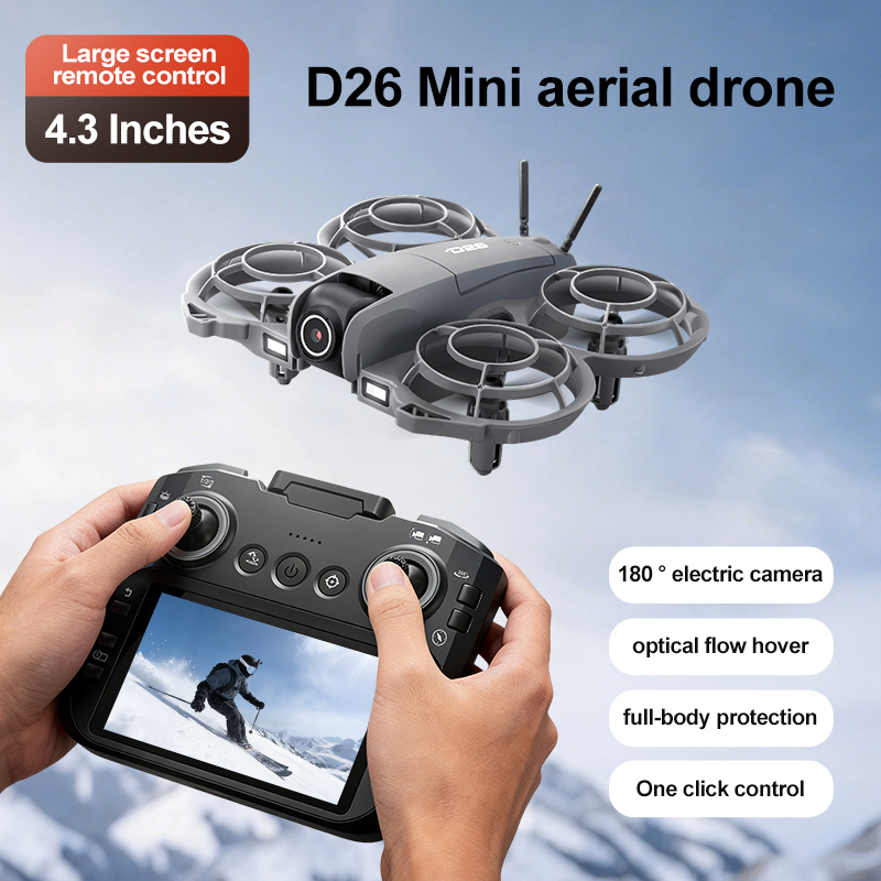 D26 Drone 4K Aerial HD 180° Ca - Drone Gimbal Case recension och pris