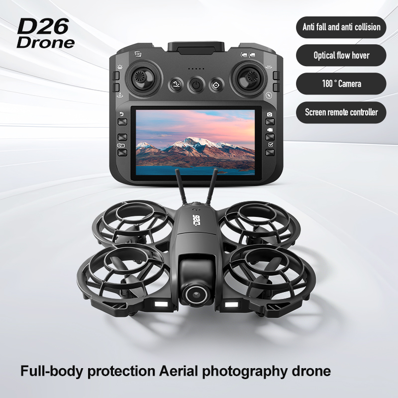 D26 Drone 4K Aerial HD 180° Ca - Drone Gimbal Case recension och pris