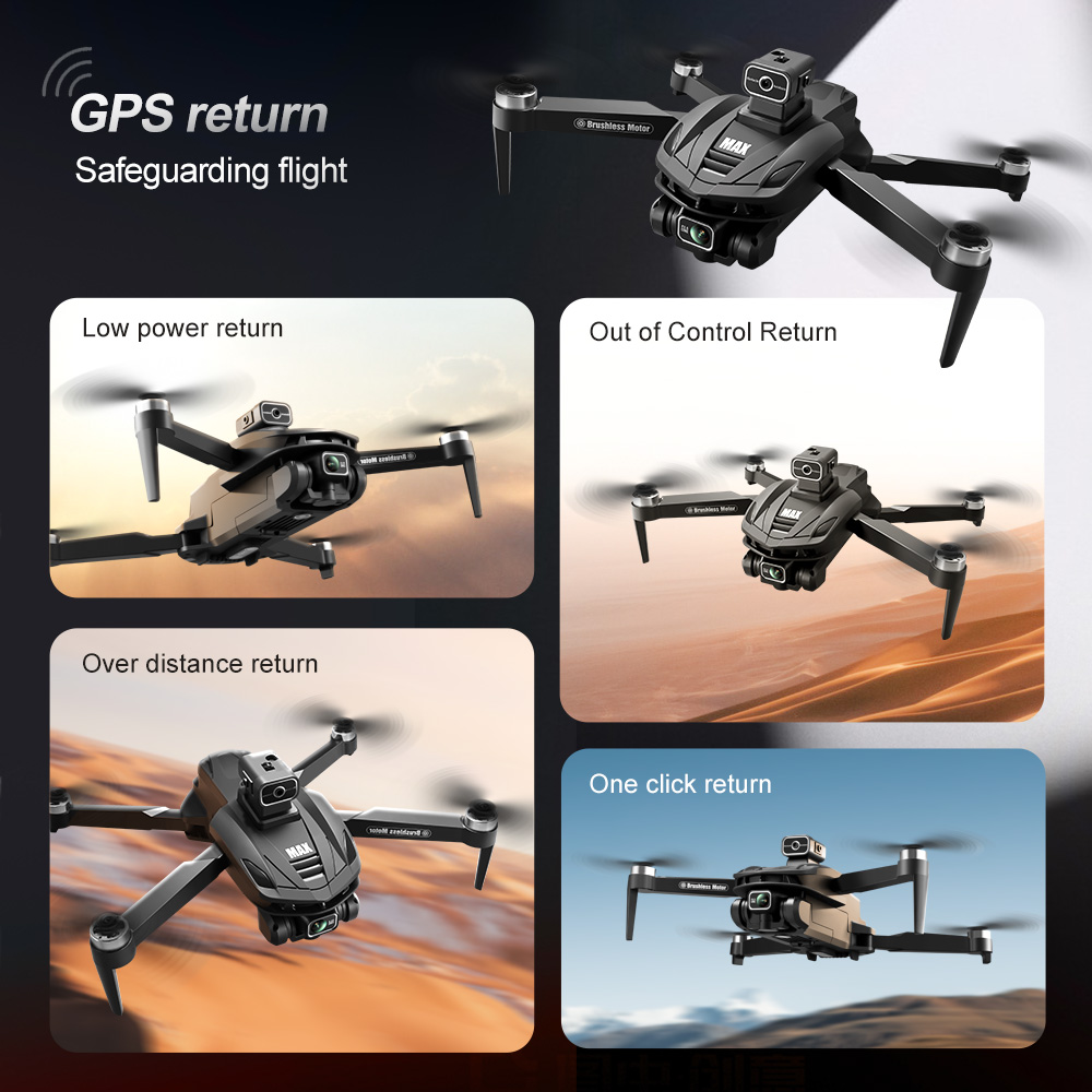 V168 PRO Max GPS Drone 8K Prof - Drone Gimbal Brushless recension och pris