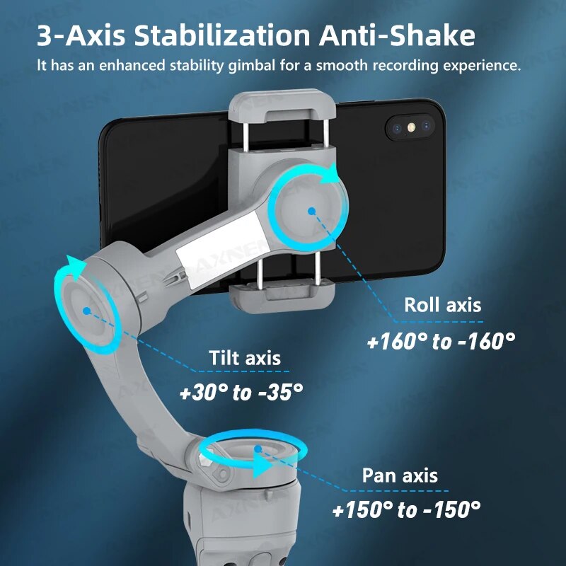 HQ6 3-Axis Gimbal Handheld Sta - Drone Gimbal For Gopro recension och pris