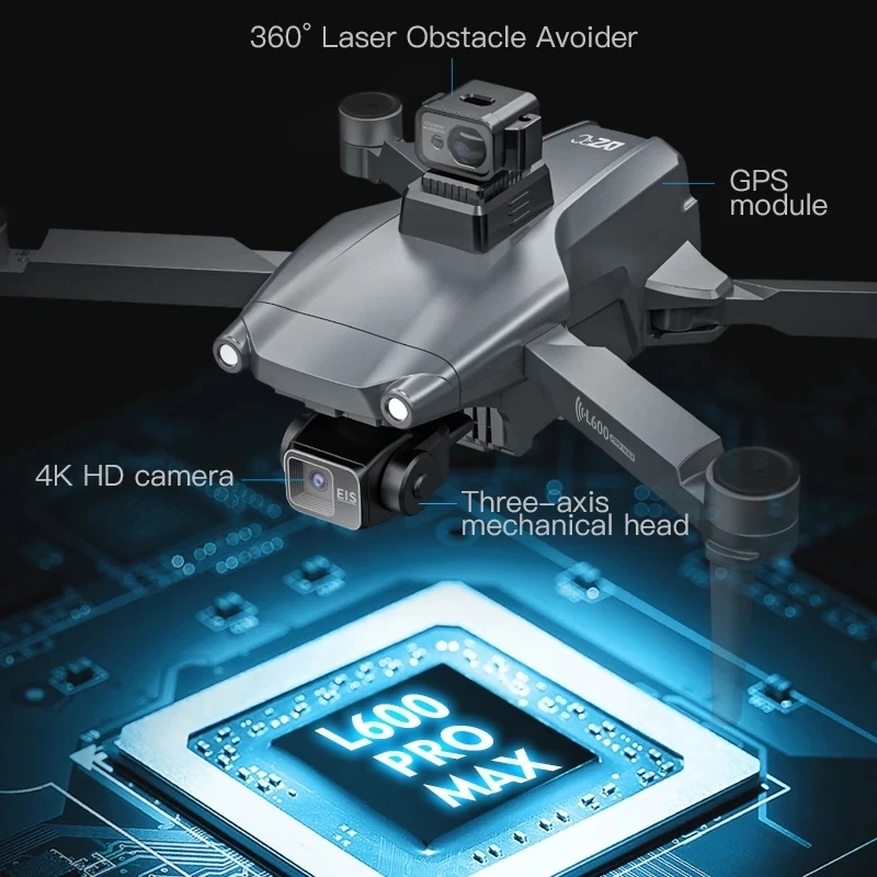 L600 PRO MAX GPS Drone Profess - Drone Gimbal Case recension och pris