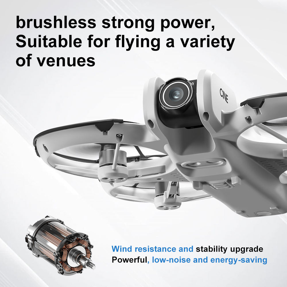 V666 Foldable Mini Drone 4K Du - Drone Gimbal Brushless recension och pris