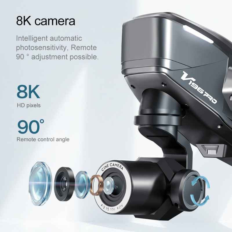 2025 V196 Automatic Obstacle A - Drone Gimbal 2 Axis recension och pris