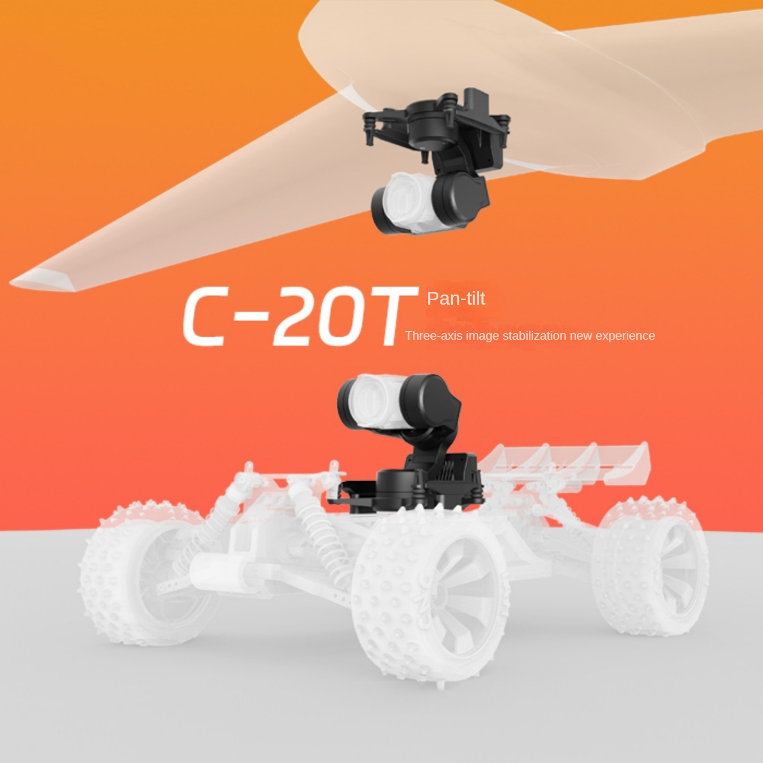 NCZOBOE  C-20T 3-Axis O4 FPV G - Drone Gimbal 3 Axis recension och pris